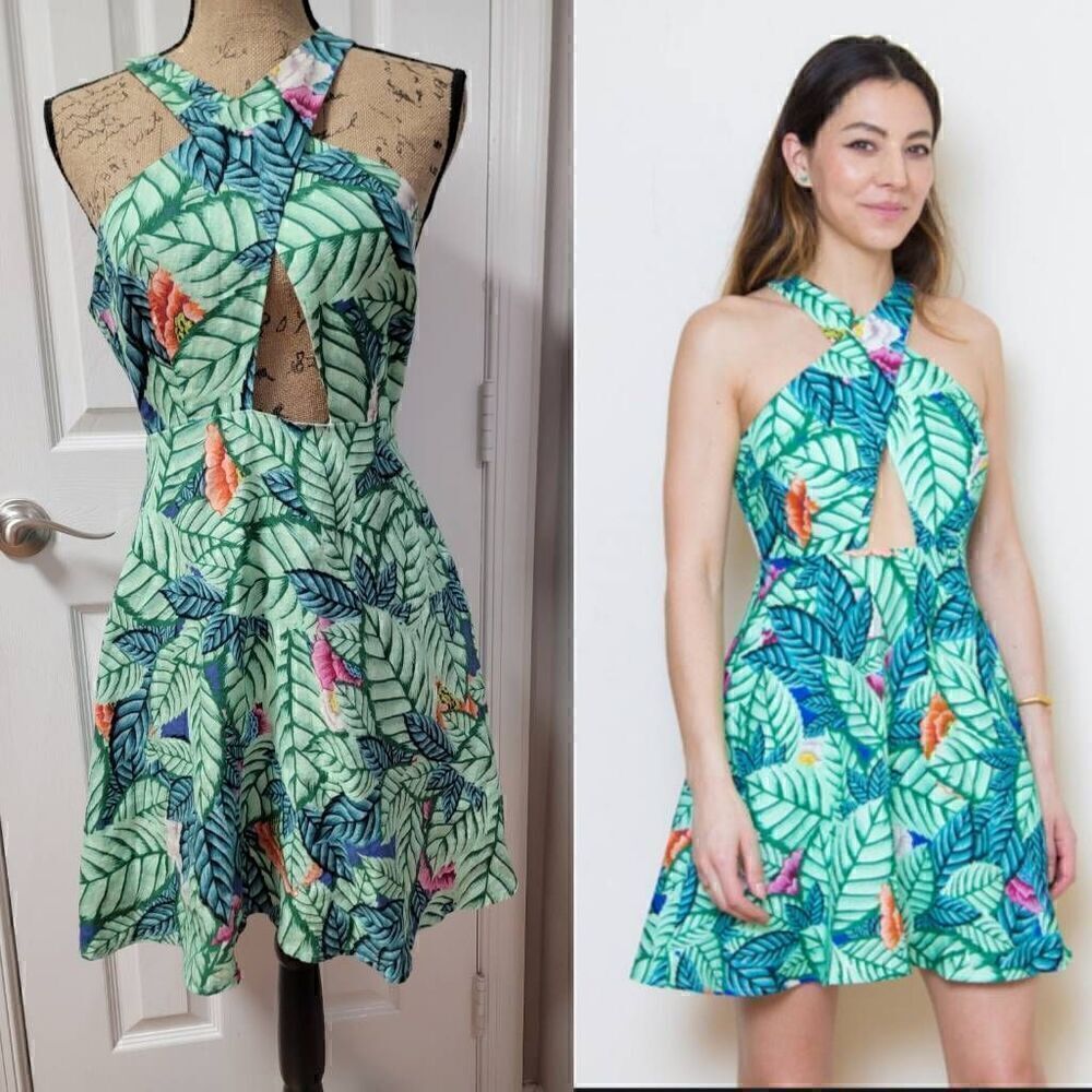 Mara Hoffman Linen Cross Front Mini Dress 6